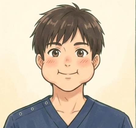 高齢者の口腔体操 ほっぺたをふくらませるタカ
